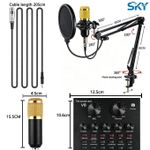 Generic Carte son V8 + Ensemble de micro portable, Professionnel pour Live/Enregistrement - image 8