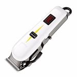Generic Tondeuse à Cheveux et Barbe Rechargeable GM-6018 – Blanc