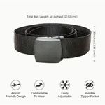 product_image_name-Fashion-Travel Cash Anti Theft Belt Waist Bag - Hidden Money Strap Belt Wallet - 119cm-2