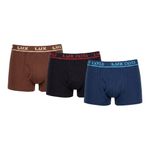 Cozi Lot de 3 Boxers Coton pour Homme - Multicolore
