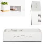 product_image_name-Generic-Réveil Numérique LED à Effet Miroir ( BLANC )-3