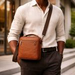 product_image_name-Fashion-Ensemble de 3 Sacs Bandoulière Homme - MARRON-4