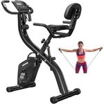 product_image_name-Generic-Vélo D'appartement Statique Pliant Avec écran LCD Et Siège - Noir 97x51x115cm-1