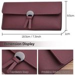 product_image_name-STY-Portefeuille long pour femmes, porte-monnaie, portefeuille à trois volets, étui à cartes - Rouge-3