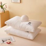 Mika Paire(2) D'Oreillers Cervical, 3D COMFORT Lavable&Durable -