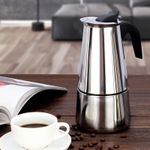 Generic Cafetière Italienne Inox - Compatible Induction & Gaz - Espresso Riche - image 3