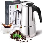 Generic Cafetière Italienne Inox - Compatible Induction & Gaz - Espresso Riche - image 5