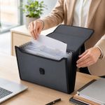 Generic Porte-documents extensible à compartiments avec poignée - image 2