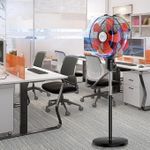 Generic Ventilateur électrique double tête rotatif à 360