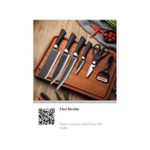 product_image_name-Generic-Lot De 6 Couteaux En Acier Inoxydable Avec Poignée En Silicone NOIR NJ-2