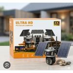 Generic Caméra de Surveillance Solaire PTZ Ultra HD 4K – Triple Objectif