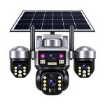 Generic Caméra de Surveillance Solaire PTZ Ultra HD 4K – Triple Objectif - image 2