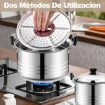 Generic Ensemble de 5 ustensiles de cuisine en acier inoxydable (16-24 cm) - image 3