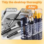 product_image_name-ShebSheb-Organisateur de cosmétiques moderne et élégant, boîte de rangement transparente petite et compacte avec 3 compartiments, pour coiffeuse et plan de salle de bain-3