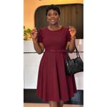 Fashion Robe Élégante - Nylon Lourd – Rouge