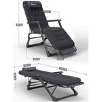Chaise longue pliante