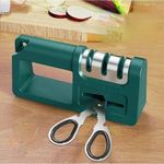 product_image_name-Generic-Professional 4-in-1 Fast Knife Sharpener, Kitchen KnifeSharpener - Green-4
