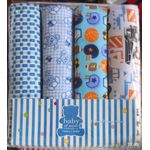 Lot de 4 Draps en Flanelle 