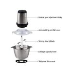 product_image_name-Generic-Hachoir à Viande électrique Domestique En Acier Inoxydable 2L, Machine De Cuisson De Cuisine-Argent-3