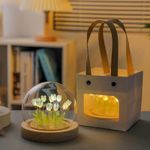 Generic Lampe LED Fleur Rechargeable USB – Éclairage Blanc Chaud pour Chambre - image 3