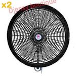 Crown Lot De 2 Ventilateurs Muraux SIMPLE