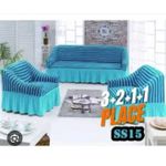  Tissu Extensible Pour Housse De Canapé pour 7 places _ bleu