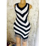 Chic Robe Dame - Blanc Noir