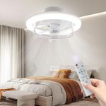 product_image_name-Generic-Ventilateur De Plafond Oscillant - 3 Vitesses Avec Télécommande - Lumières - Veilleuse Pour Chambre, Cuisine, Garage, Salle De Rangement-1