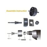 product_image_name-Generic-Jeu D'ouvreurs De Trous Pour Le Travail Du Bois, Panneau De Bois, Gypse, PVC, Poinçon Rond, Foret, Outil De Perçage, 16 Pièces-5