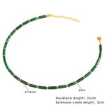 product_image_name-Fashion-Collier Perles Pierre Naturelle Pour Femmes Chaîne De Couleur Malachite cadeau de mariage cadeau d’anniversaire saint valentin Ensemble Religion  cadeau pour femme  cœur Amour Love bijoux mode femme cadeau Fête des mères St Valentin cadeau de Noël-3