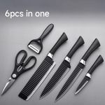 product_image_name-Generic-Ensemble de Découpe Luxe 6 Pièces - Couteau Chef, Hachoir & Éplucheur-2