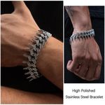 product_image_name-ARHANORY-Colliers à forme de peigne barbelé cubain rap - 50cm-5