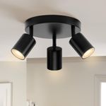 Generic Projecteur à 3 têtes, projecteur de plafond LED (source lumineuse non incluse)
