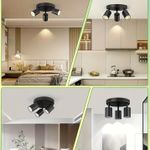 Generic Projecteur à 3 têtes, projecteur de plafond LED (source lumineuse non incluse) - image 8