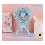 product_image_name-Generic-Chic Ventilateur Pliable Rechargeable Usb à Main avec Support de Cellulaire Ventilateur de Bureaurose-3