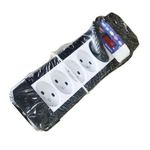 Rallonge Multiprise Unik 5 Prises - Blanc/Noir