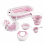 Generic Kit baignoire pliable pour bébé 6 pièces avec thermomètre - image 2