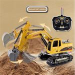 product_image_name-Generic-Excavatrice Télécommandée Pour Enfants, Modèle De Simulation 1:24 Jouet De Véhicule D'ingénierie-1