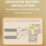 product_image_name-Generic-Excavatrice Télécommandée Pour Enfants, Modèle De Simulation 1:24 Jouet De Véhicule D'ingénierie-6
