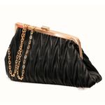 product_image_name-Tom & Eva-Sac à Main / Pochette Femme En Cuir - Noir-1