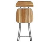 Generic Chaise Pliante en Acier et en Bois