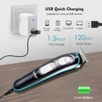 product_image_name-VGR-Tondeuse Rasoir VGR Electrique Rechargeable Pour Cheveux Et Barbe - Mo. V-055 - Noir-3