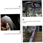 product_image_name-Generic-Lampe torche de poche LED portable, pour urgence ou travail, rechargeable USB, avec base magnétique rotation 360 degrés-6