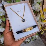 product_image_name-Fashion-Bijoux chaîne homme croix Doré 2en1 chaîne et bracelet pendentif ensemble bijoux accessoire homme inox luxe mode stylé garçon cadeau Homme coffret cadeau anniversaire homme fête pères Saint Valentin Mariage amour cœur -3