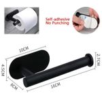 product_image_name-Generic-Support pour essuie-tout de cuisine sans perçage, support en acier inoxydable, support pour papier toilette de salle de bain, support de rouleau de film fraîcheur, étagère de rangement pour papier en rouleau-2