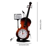 Generic Réveil de bureau en forme de violon, statues de violon décoratives - image 4