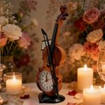 Generic Réveil de bureau en forme de violon, statues de violon décoratives - image 5