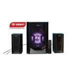 SMART TECHNOLOGY  Haut-Parleur Multimédia 2.1 CH (STH-8877M) - 60W / LED/ Bluetooth/ AUX/ FM/ SD/ USB/ Télécommande/ Design Noir - Garantie 12 Mois.