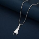 product_image_name-Fashion-Chaîne En Acier Inoxydable Argenté Pendentif Câble Prise-1