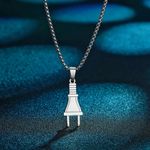 product_image_name-Fashion-Chaîne En Acier Inoxydable Argenté Pendentif Câble Prise-2